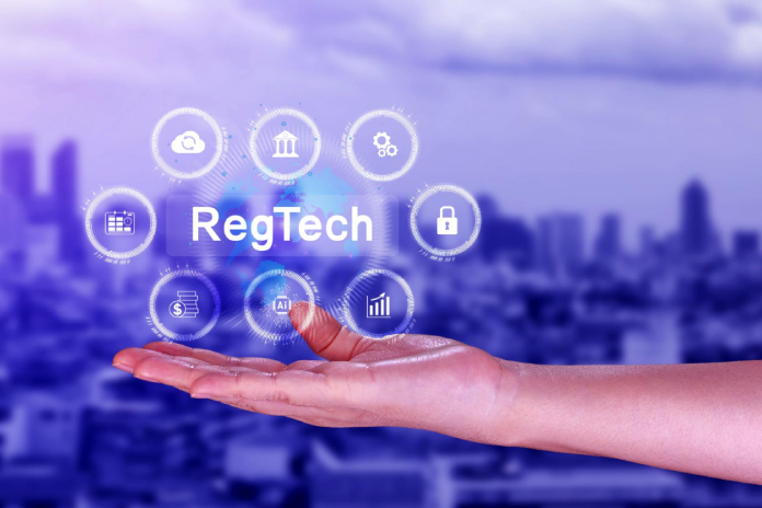 RegTech compliance technology integrated into modern banking and payments infrastructure